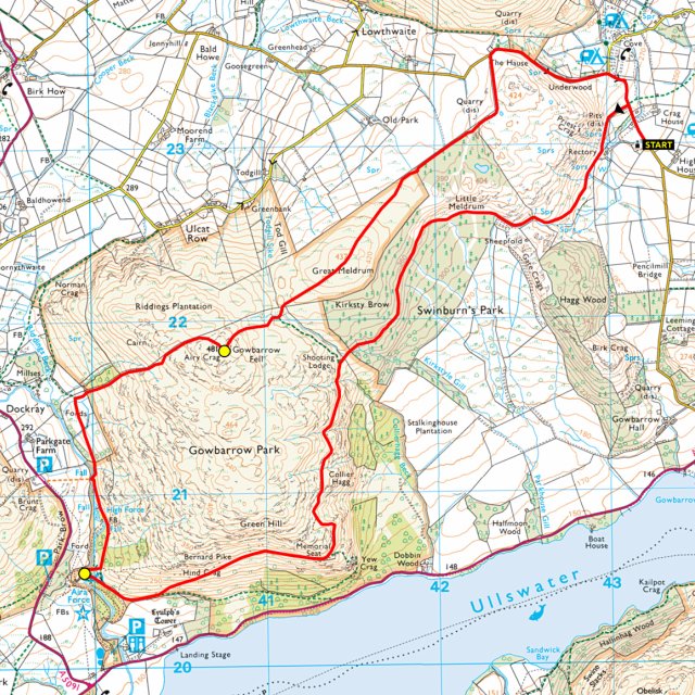 Watermillock Church, Aira Force and Gowbarrow (8.4 miles)