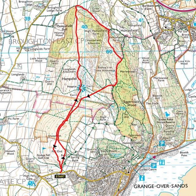 Best scenic walk near Grange-over-Sands (4.9 miles)