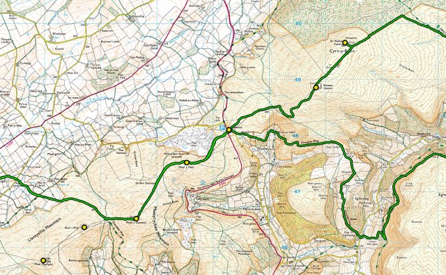 Bryneglwys to World's End and back (18 miles)