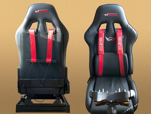 sim-racing seat harness for VR